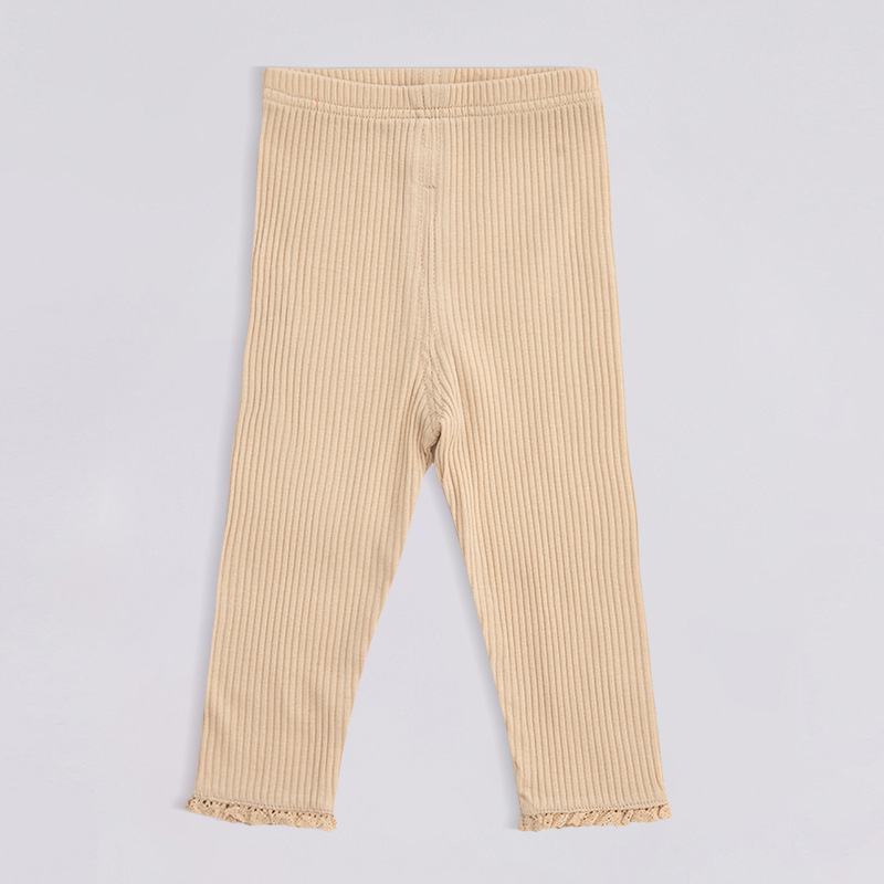 Puro algodón pit niñas leggings clase un Bebé Pantalones de encaje elástico cintura Otoño e Invierno Caliente venta al por mayor