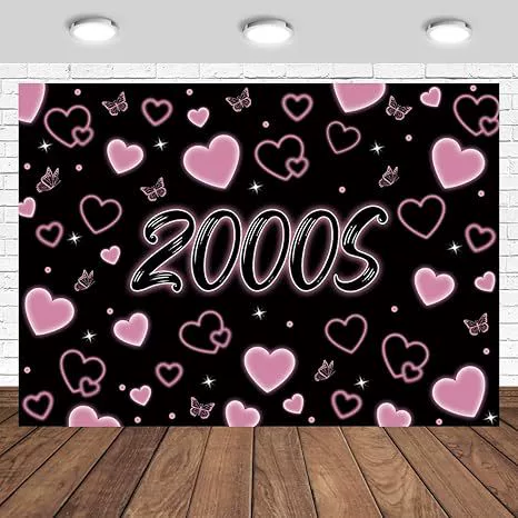Amazon cross-border Y2K ранняя фотخ background cloth ретро миллениум тема внутри и снаружи день рождения украшение