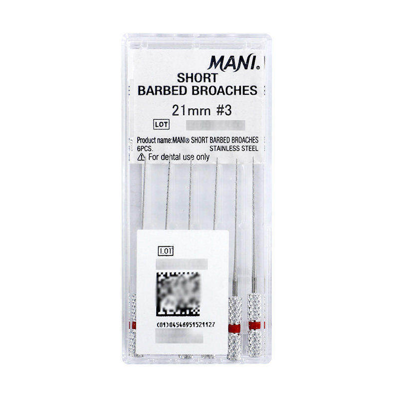 Material dental Mani Mani aguja dental de algodón sonda dental sin Mango aguja nerviosa con mango aguja de extracción de médula ósea aguja de lavado de médula ósea Lima oral
