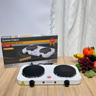 Adjustable Double-Plate Electric Stove for Foreign Trade, Electric Heating Stove, Milk Warmer, Heating Stove, Small Electric Stove, Decoction Stove, Coffee Stove