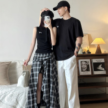 2025夏季小众设计感情侣装夏季女套装连衣裙法式一裙一衣ins潮