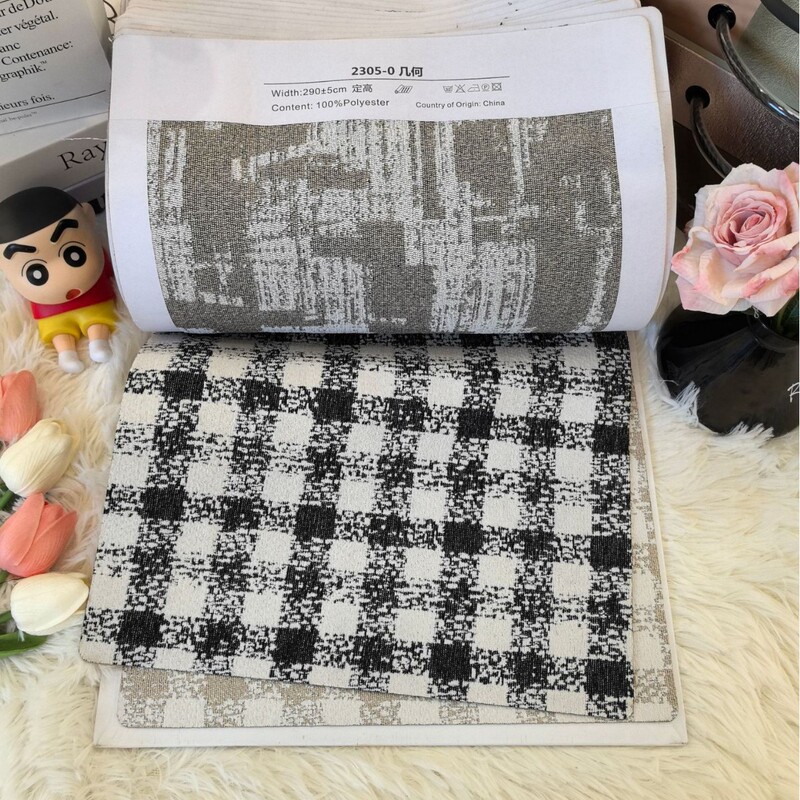 法式复古雪尼尔提花窗帘中古风色织花布客厅卧室遮光窗帘面料批发|undefined