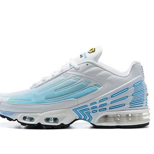 Кроссовки Putian Shoes 2102 Air Max Plus III мужские и женские, TN 3, двухцветная прострочка, воздушная амортизация для бега
