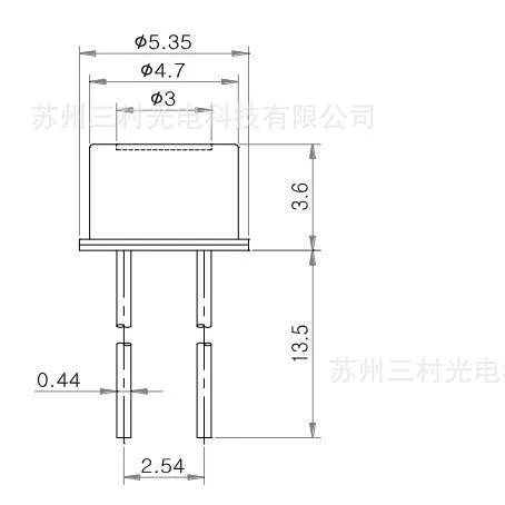 Ieee 1394.b sensor optical fiber data communication flat window red light LED ToCan packaging 650nm