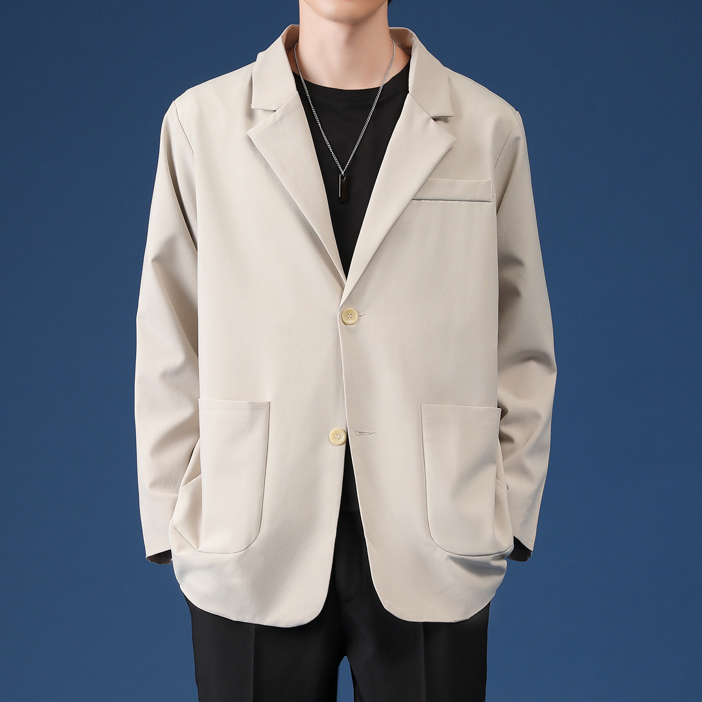 Primavera y otoño chaqueta de traje casual hombre DK blusa de moda coreana multifuncional chaqueta de traje pequeño chaqueta