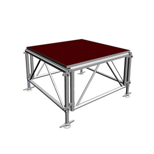Foshan Factory Wholesale Event Performance Hotel Folding Stage Movable Lift Folding Wheeled Quick Release Stage