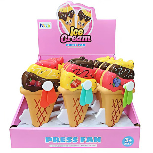 Children's Day Gift Hand Press Fan Cross-Border Manual Hand Crank Small Fan Toy Gift Fan Kindergarten Wholesale