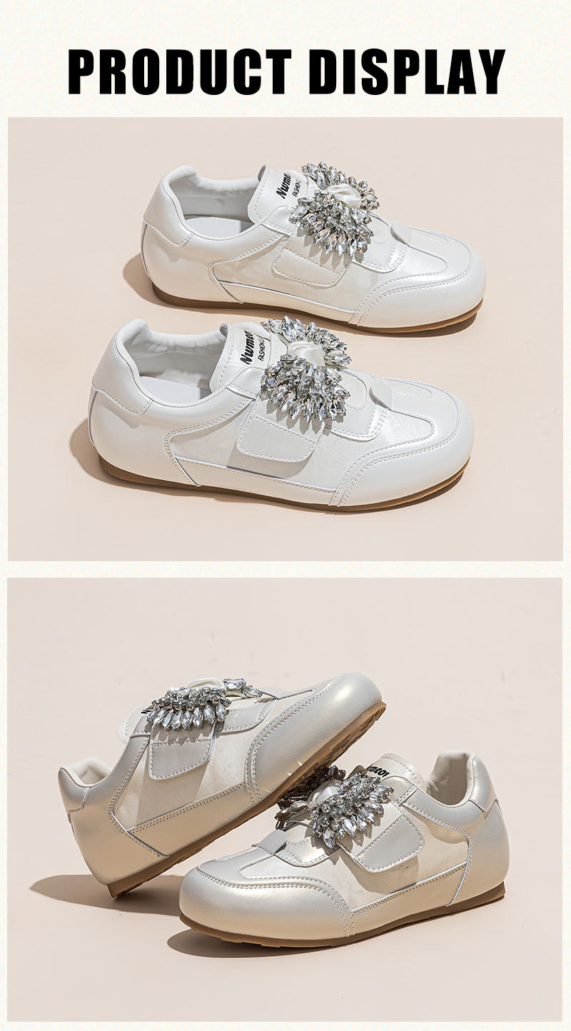 Women's White Sneakers Height Increasing Thick Soled Velcro Casual Sports Versatile Single Shoes Spring Summer New Style_vogvips.com