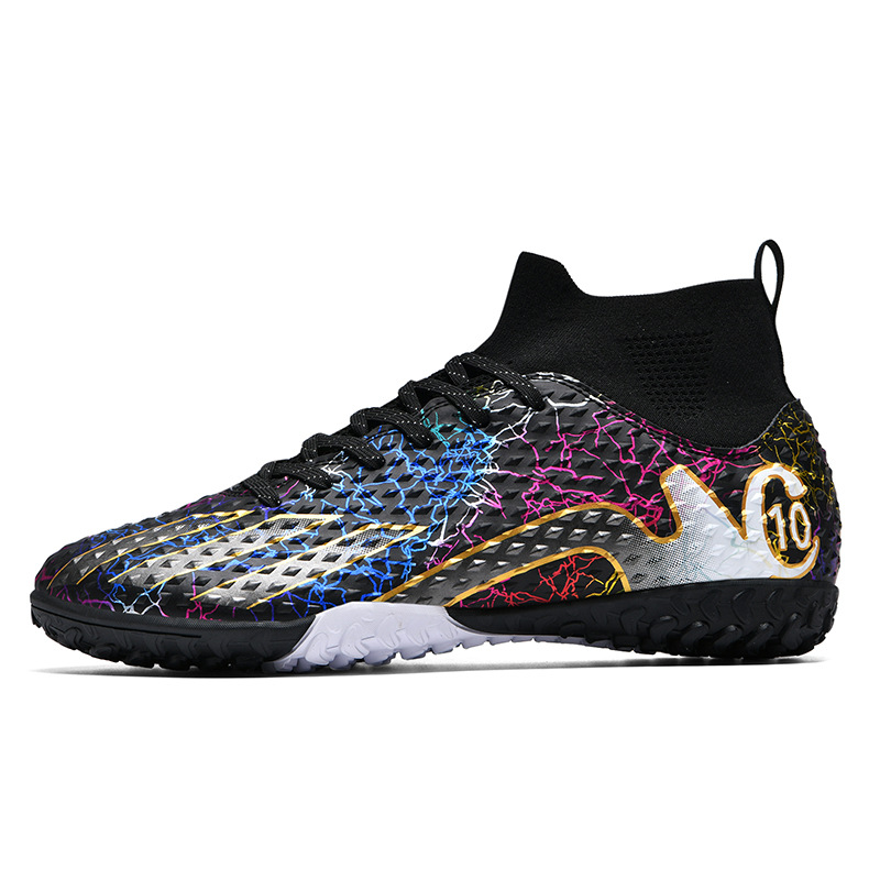 2024 transfronterizos nuevos niños y niñas estudiantes transpirables zapatos de fútbol de clavos cortos y largos zapatos de entrenamiento juveniles