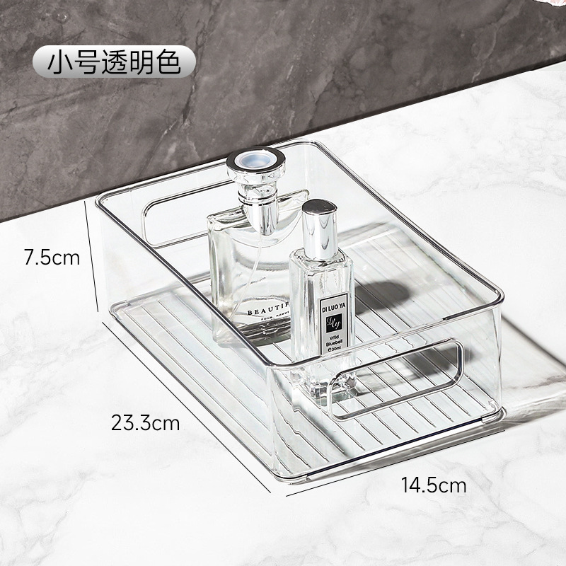 透明な収納ボックスデスクトップスナック小物収納ボックスアクリルプラスチックボックスデスクトップ長方形収納バスケット|undefined