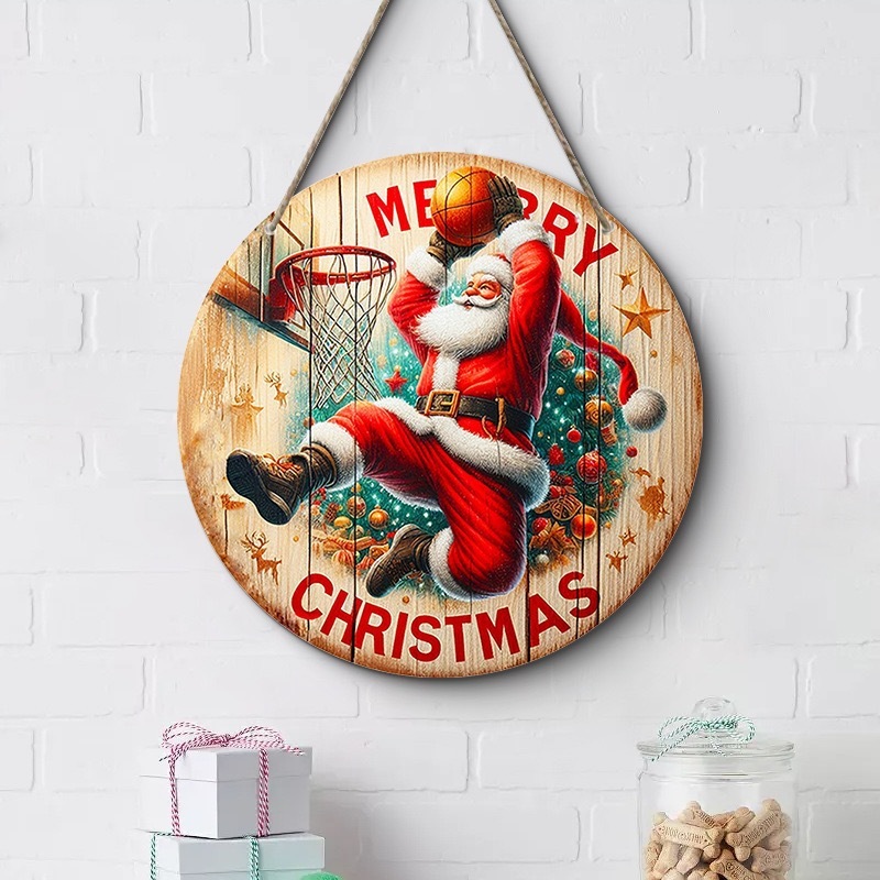 クロスボーダークリスマスクリエイティブ吊り下げ装飾木製工芸品ラウンドドアサイン木製吊り下げタグシリーズ 20Cmos 吊り下げ|undefined