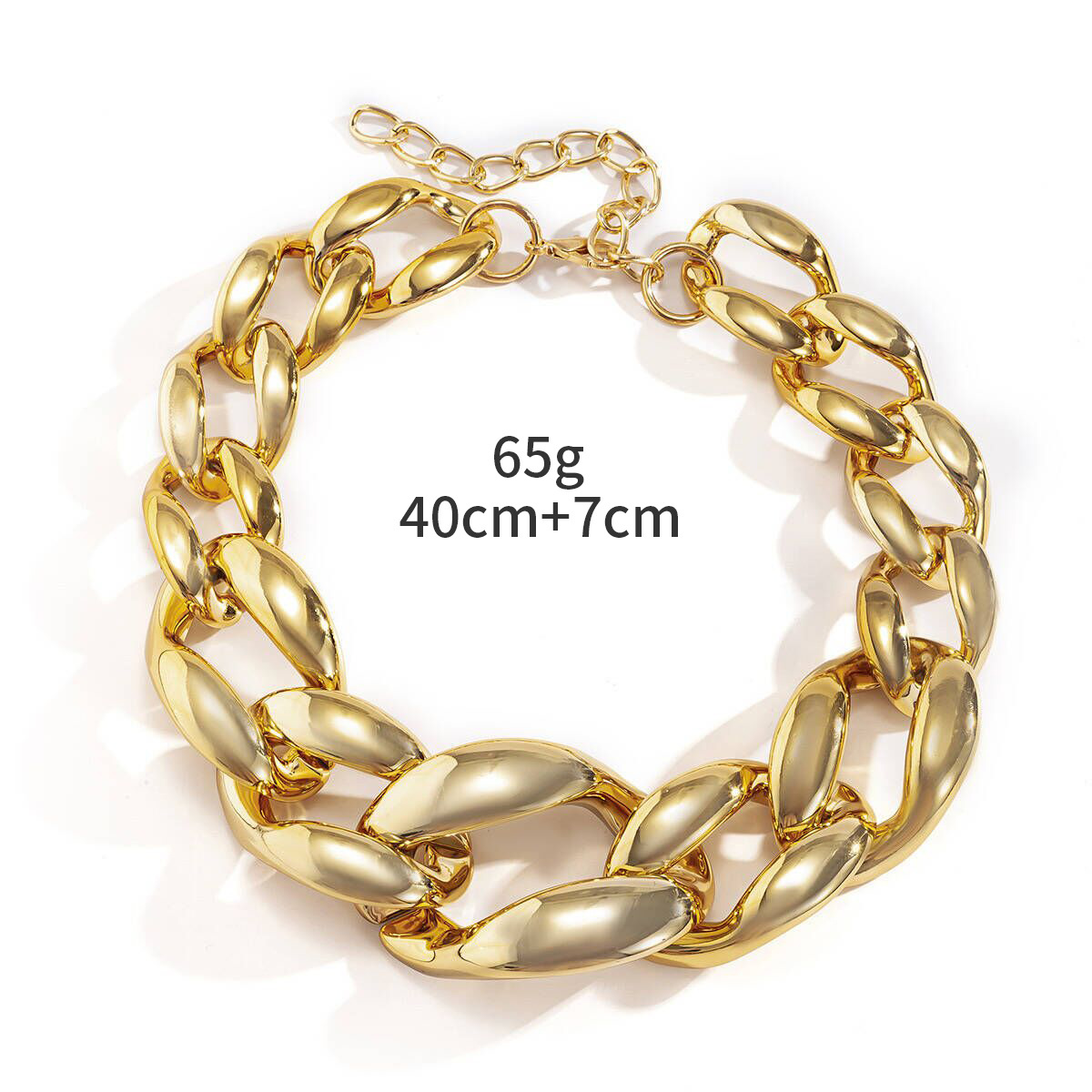 75g Weight Elegant Geometric Solid Color Alloy Wholesale Necklace