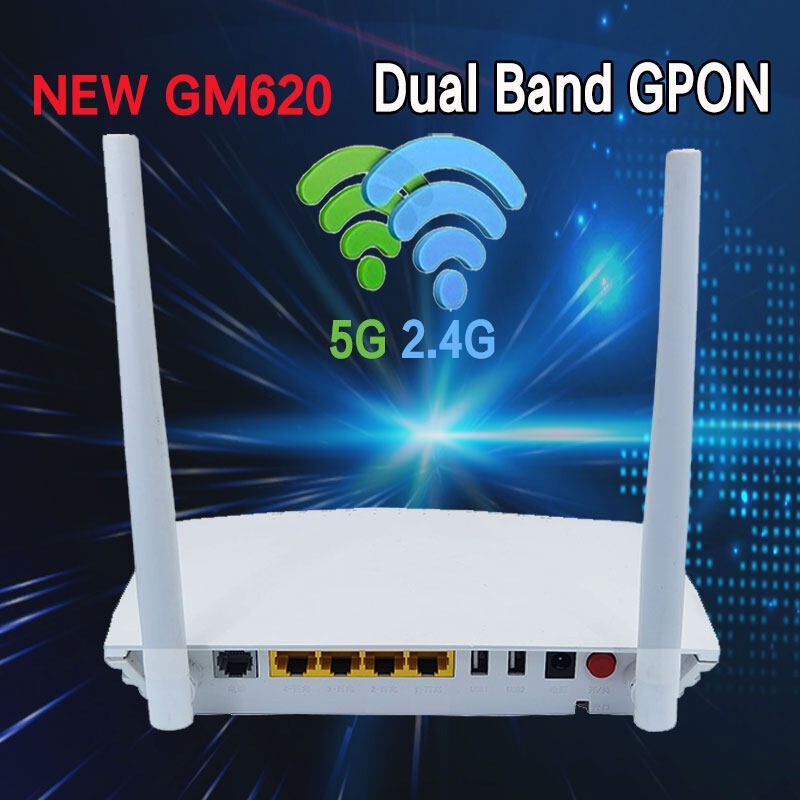 新外贸GM620/630/F670L双频2.4G/5G光猫ONU Xpon epon gpon英文