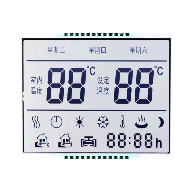 Manufacturer wholesale LCD LCD broken code screen VA segment code screen size low power black and white LCD screen