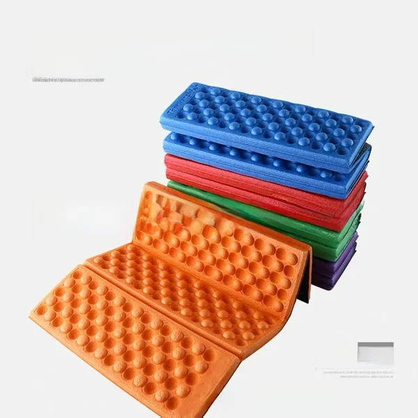 XPE Four-fold Small Cushion Outdoor Egg Slot Foldable Moisture-proof Mat Square Dance Park Convenient Cool-proof Camping Cushion
