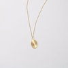 Necklace solar-powered stainless steel, 750 sample gold