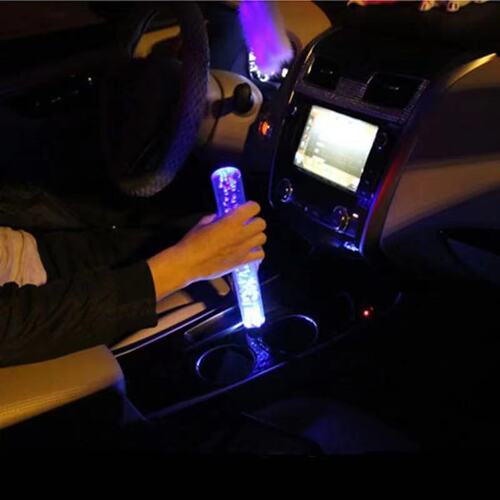 Cross-border transparent crystal gear knob car modification extended LED gear knob wave stick head round gear shift lever