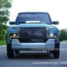 外贸出口电动四轮车越野车全封闭遮风挡雨油电两用冷暖空调高端大