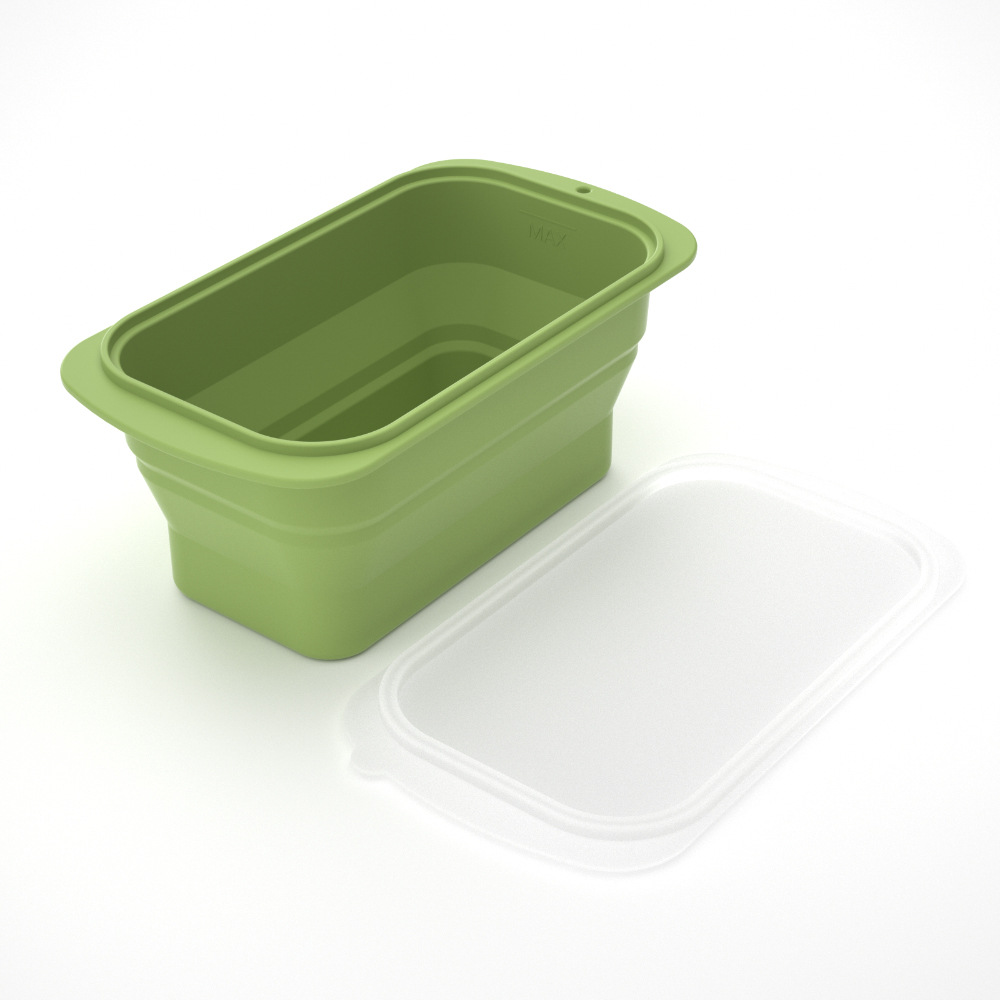 Foldable ice cubes, green mold, 3600 ml