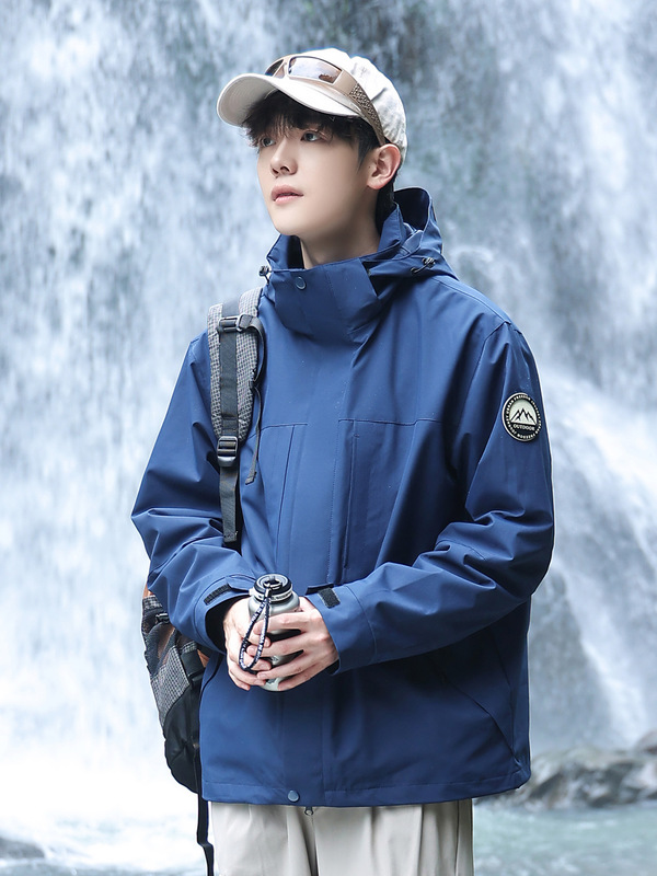 骆陀同款冲锋衣三合一男女防风防水小个子外套户外露营登山工作服|undefined