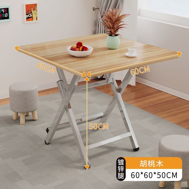 Mesa plegable, mesa de comedor, hogar, mesa de comedor simple multifuncional, casa de alquiler, puesto portátil al aire libre, mesa pequeña para cenar