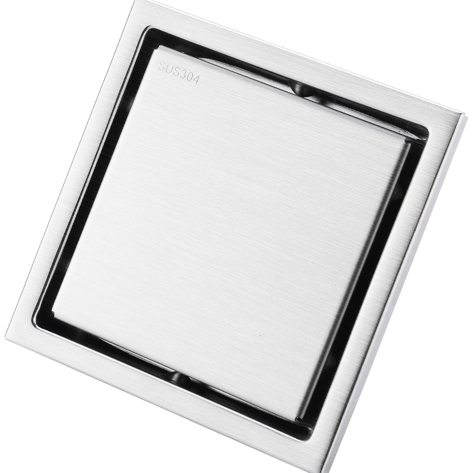 Desodorante de gran desplazamiento 304 Desagüe de piso de acero inoxidable Hotel baño lavadora ducha Desagüe de piso invisible entrega de una sola pieza