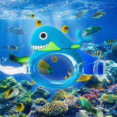 Cross-border new children's swimming goggles for both boys and girls, cartoon-plated, comfortable silicone, waterproof and anti-fog swimming goggles