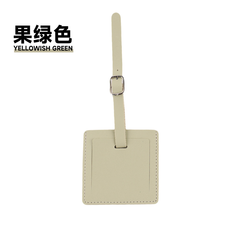 クロスボーダーバ�ードタグ pu レザーマルチカラースポットスーツケースフリップタグタグ荷物タグカスタムロゴ|undefined