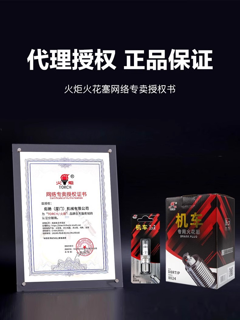 TORCH/Torch genuine goods Motorcycle Locomotive Spark Plug BN8RTI BN9RSI JH9RC LDK8RTIP