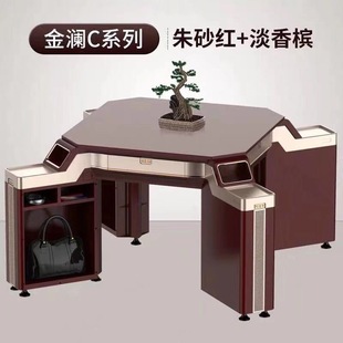 New 2025 Mahjong Machine, Fully Automatic, Luxury Four-Player Mahjong Table for Tea Houses and Home Use, Dual-Purpose as a Dining Table