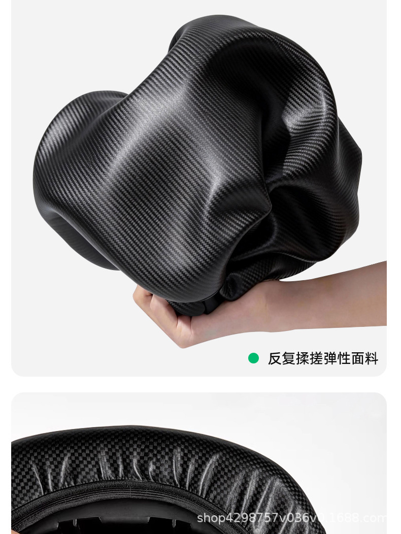 Thickened waterproof, sun-proof, and heat-insulating Nappa leather seat cover for electric bikes, universal leather seat cushion cover for electric vehicles
