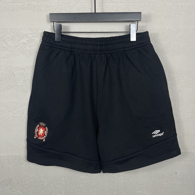 High Version Paris 2025 Summer Co-Branded Logo Embroidered Multi-Position Splicing Drawstring Shorts Large Size Loose Five-Point Pants High Version Paris 2025 Summer Co-Branded Logo Embroidered Multi-Position Splicing Drawstring Shorts Large Size Loose Five-Point Pants