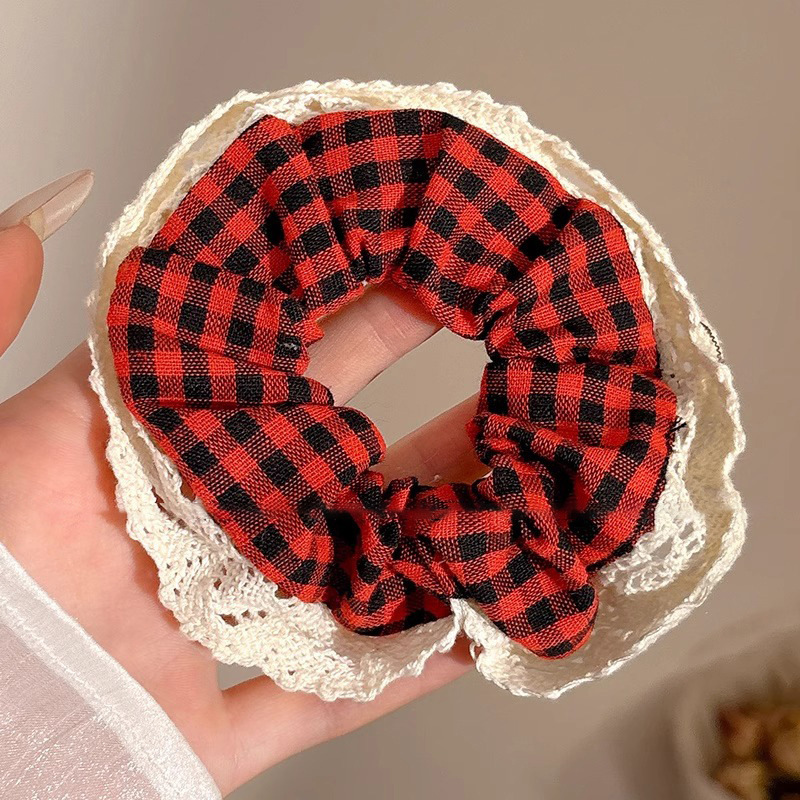Anillo para el cabello de intestino grueso de gran tamaño coreano, bufanda cuadrada de alta calidad femenina, cuerda para el cabello, banda elástica y duradera, flor de viento perezosa