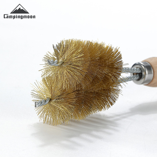 Koman SJ-16 Brass Wire Barbecue Cleaning Oven Mesh Cleaning Pot and Washing Barbecue Rack Long-Handed Tool Brush