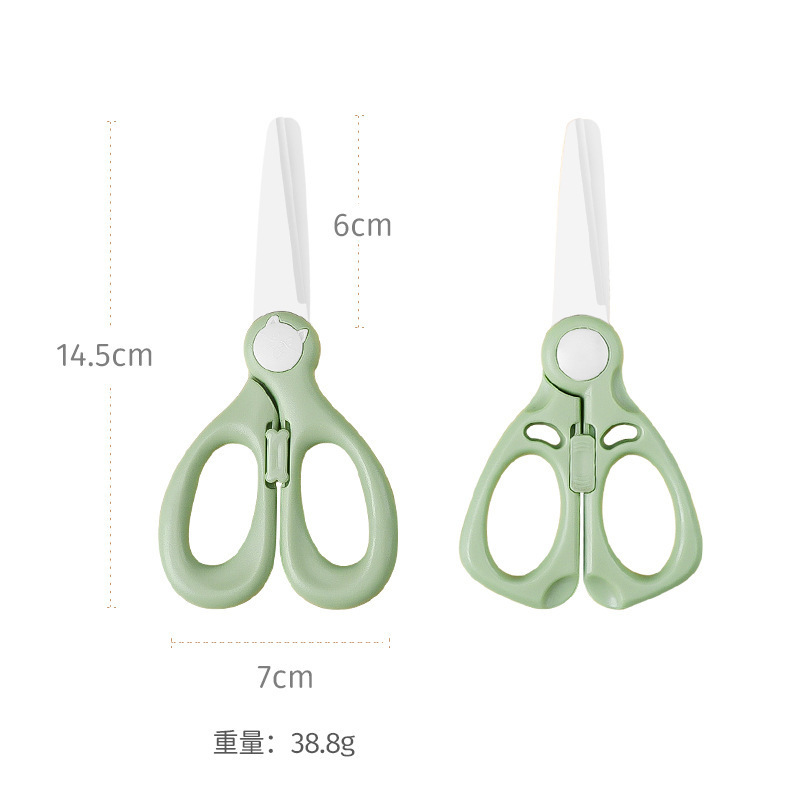 tijeras de cerámica para bebés tijeras de cerámica para bebés tijeras de alimentos portátiles tijeras de carne tijeras de alimentos al por mayor