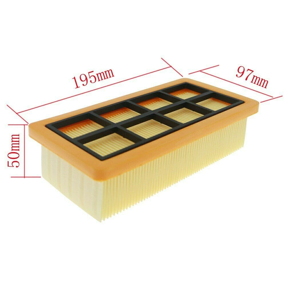 Подходит для пылесоса Kärcher, аксессуары для пылесоса для влажной и сухой уборки, чистящий фильтрующий элемент с черной клеевой полосой