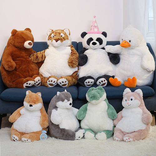Set Dudu Lazy Tiger Doll Soft Big Bear Hug Bed Pillow Panda Doll Girl Birthday Gift