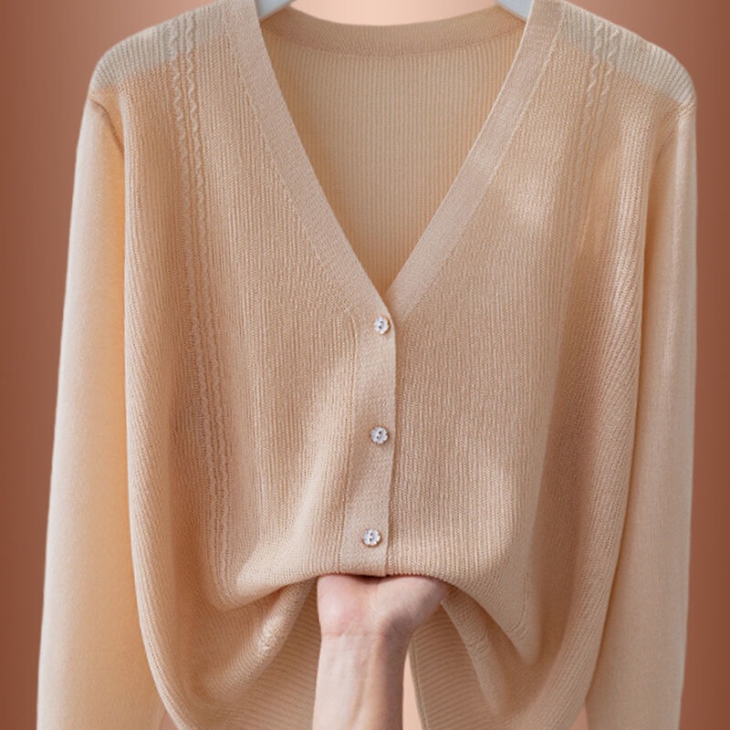 Authentic Mulberry Silk Knitted Summer Cardigan for Women, New Shawl with Suspender Skirt, Ice Silk Jacket, Sun Protection Shirt