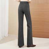 中年妈妈裤子女春秋装羊毛呢西装微喇裤2024新款洋气高腰加厚秋冬，女装休闲裤，妃慕昵服饰