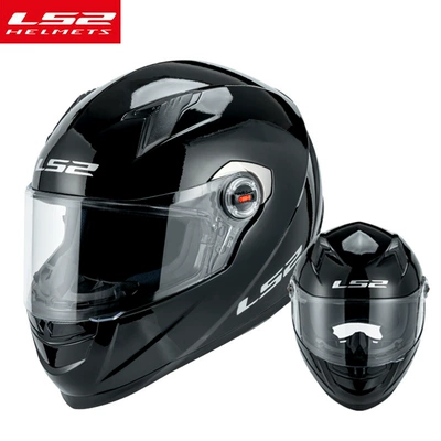 Motosiklet kaskı (dəbilqə) – ls2 helmet motorcycle full helmet - bright-black-l
