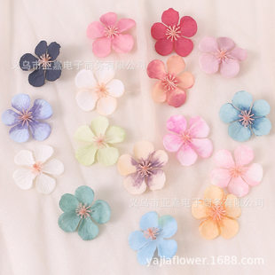 Simulated begonia flower petals, artificial tree decoration diy material silk cherry blossom tree wedding photography props headdress accessories