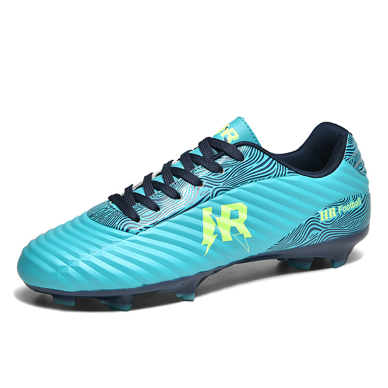 Zapatos de entrenamiento de clavos transfronterizos para hombres y mujeres, zapatos de fútbol juveniles de escuela secundaria, fábrica directa de fútbol