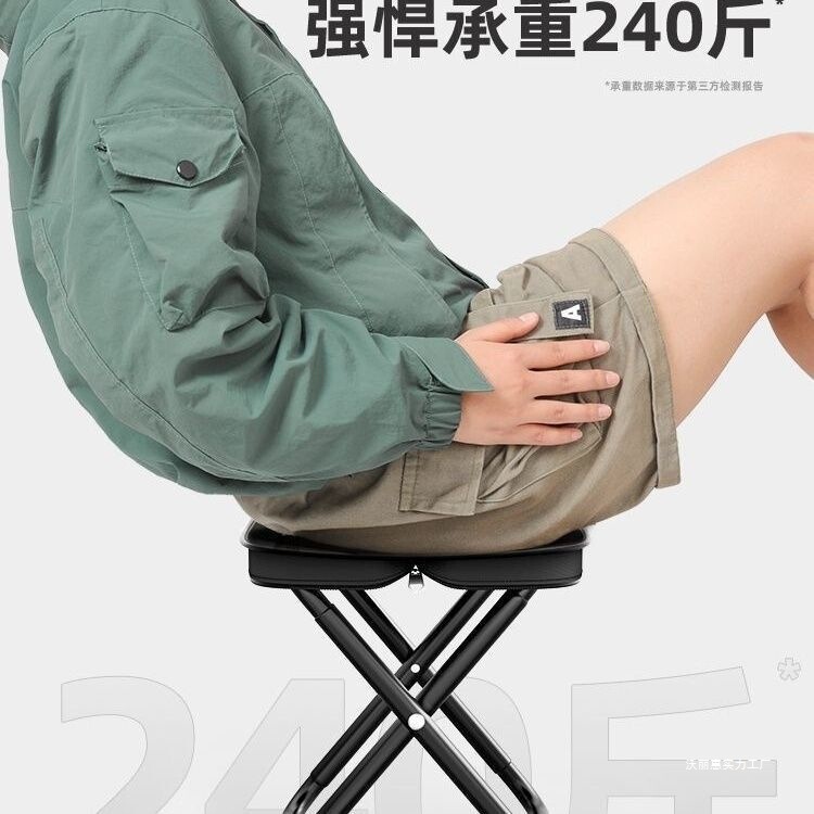 ハンドバッグスタイルの屋外ベンチ折りたたみポータブルチェアポータブルスツールキャンプマザフィッシング大人の待ち行列|undefined