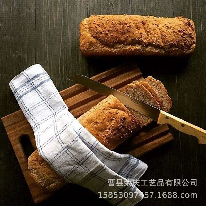 Деревянная разделочная доска Домашняя выпечка Торт доска из цельного дерева Хлеб для барбекю Прямоугольная доска для фаст-фуда