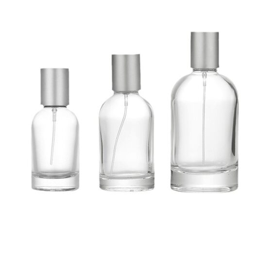 Factory wholesale 30ml50ml100ml bayonet perfume glass bottle with lid spray empty bottle cosmetics bottle