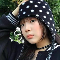 新秋冬波点可爱保暖护耳双面戴飞行帽男女潮针织雷锋帽毛线套头帽
