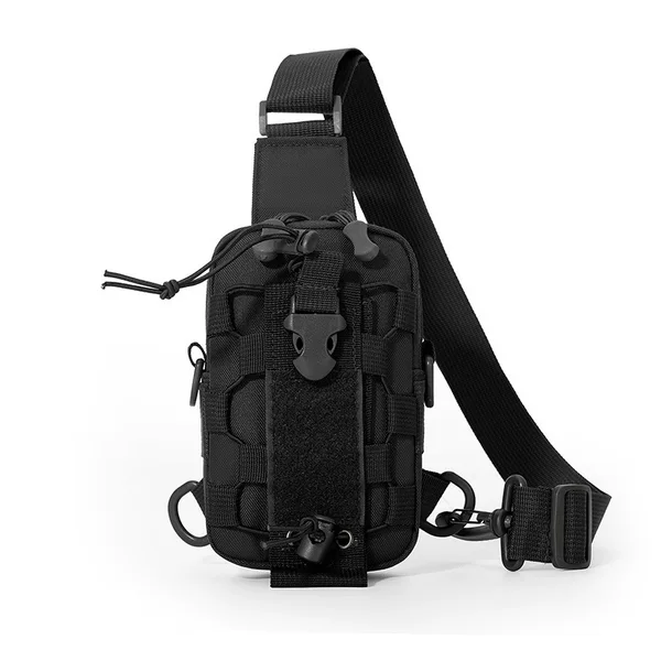2026 New Military Style Fashion Sports Chest Bag for Men, Outdoor Tactical Accessory, Portable Phone Bag, Multifunctional Water Bottle Bag