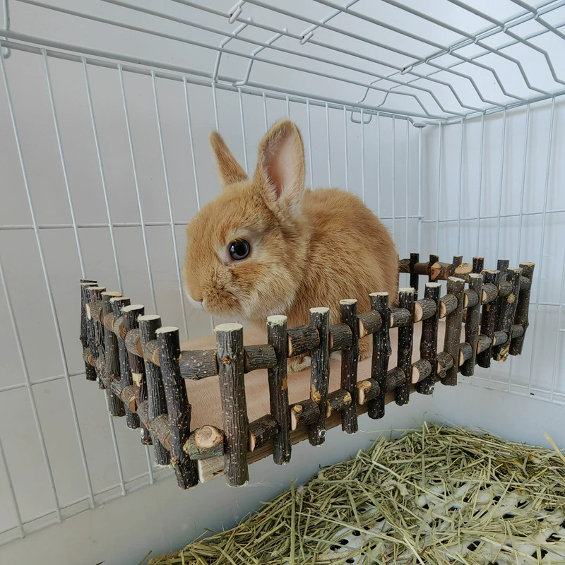 Тоторо Яблочная ветка забор гнездо кролик деревянный гамак игрушка голландская свинья платформа Домашние животные коренные укус принадлежности