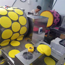 食品机械自动化卷尖蛋皮机 滚筒圆形金丝蛋卷皮机器 春卷皮机厂家