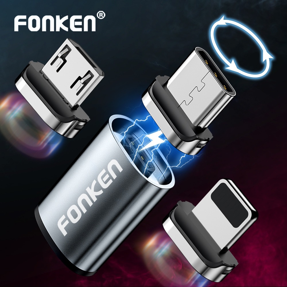 Cross-Border Yeni TYPE-C Manyetik Emici Adaptör 3A Hızlı Şarj Manyetik Dönüştürücü Üçü Bir Arada Manyetik Emici Adaptör Bestseller